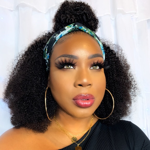 🚫SOLD🚫 Kinky Curly Natural Virgin Hair Headband - Picture 8 of 10